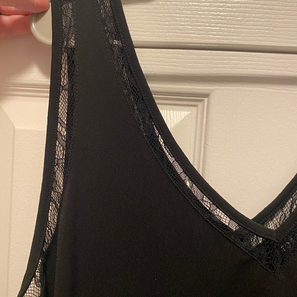 torrid Studio Crepe Jersey Lace Inset Double V-Neck Tank - Picture 12 of 13